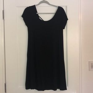 Black causal mini dress